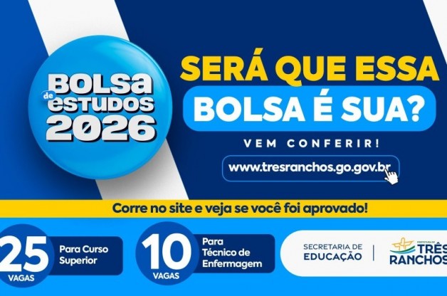 Resultados Edital 02/2026 Bolsa de Estudos 2026 - Três Ranchos